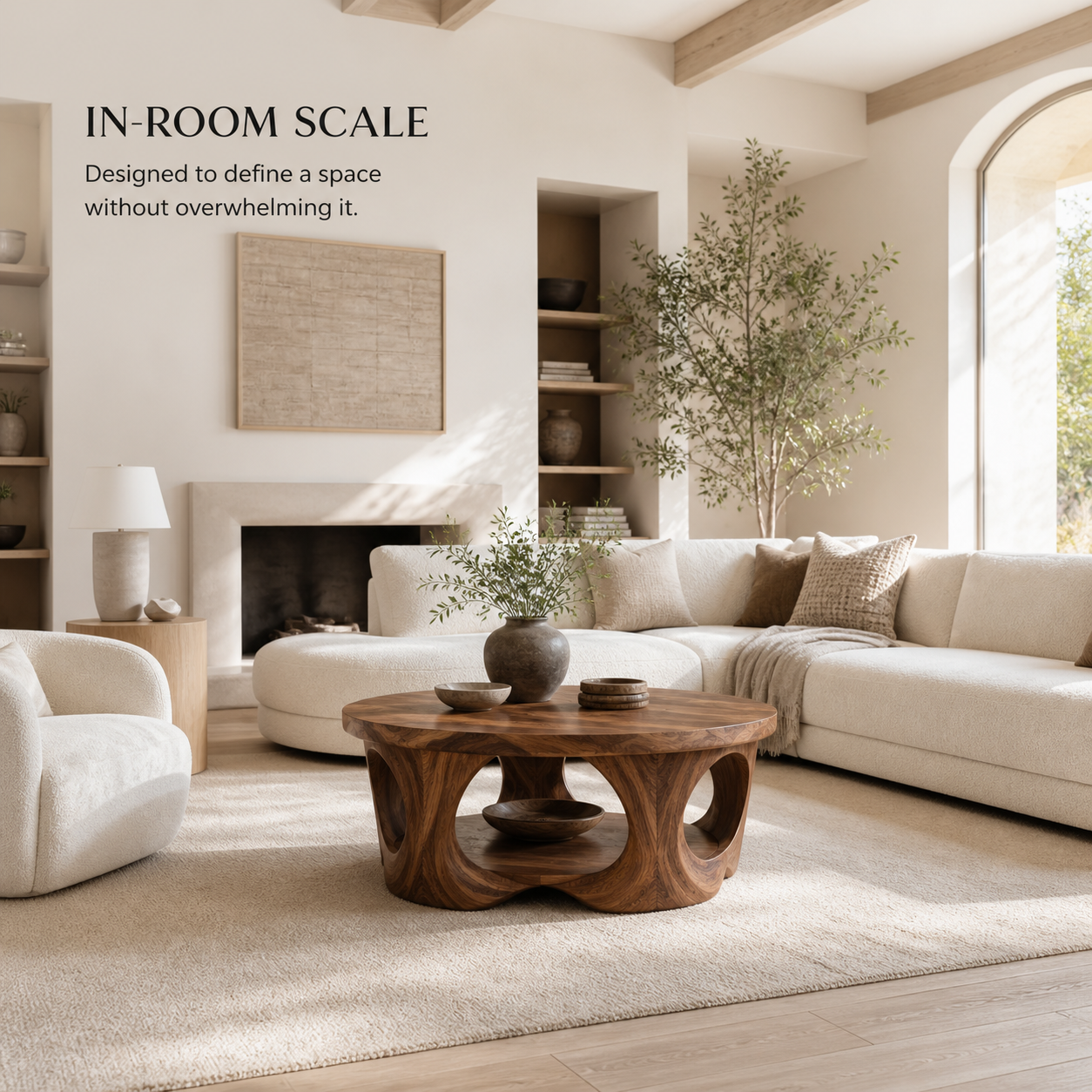 Nolan Organic Round Coffee Table - Design 227 - product image 04