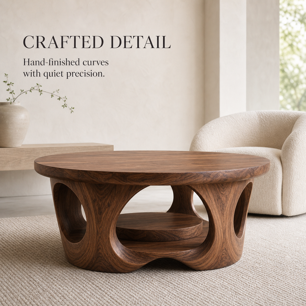 Nolan Organic Round Coffee Table - Design 227 - product image 06