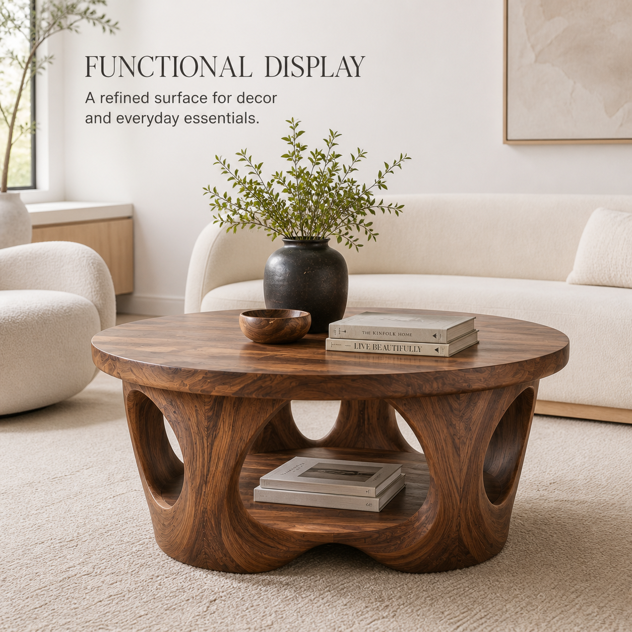 Nolan Organic Round Coffee Table - Design 227 - product image 07