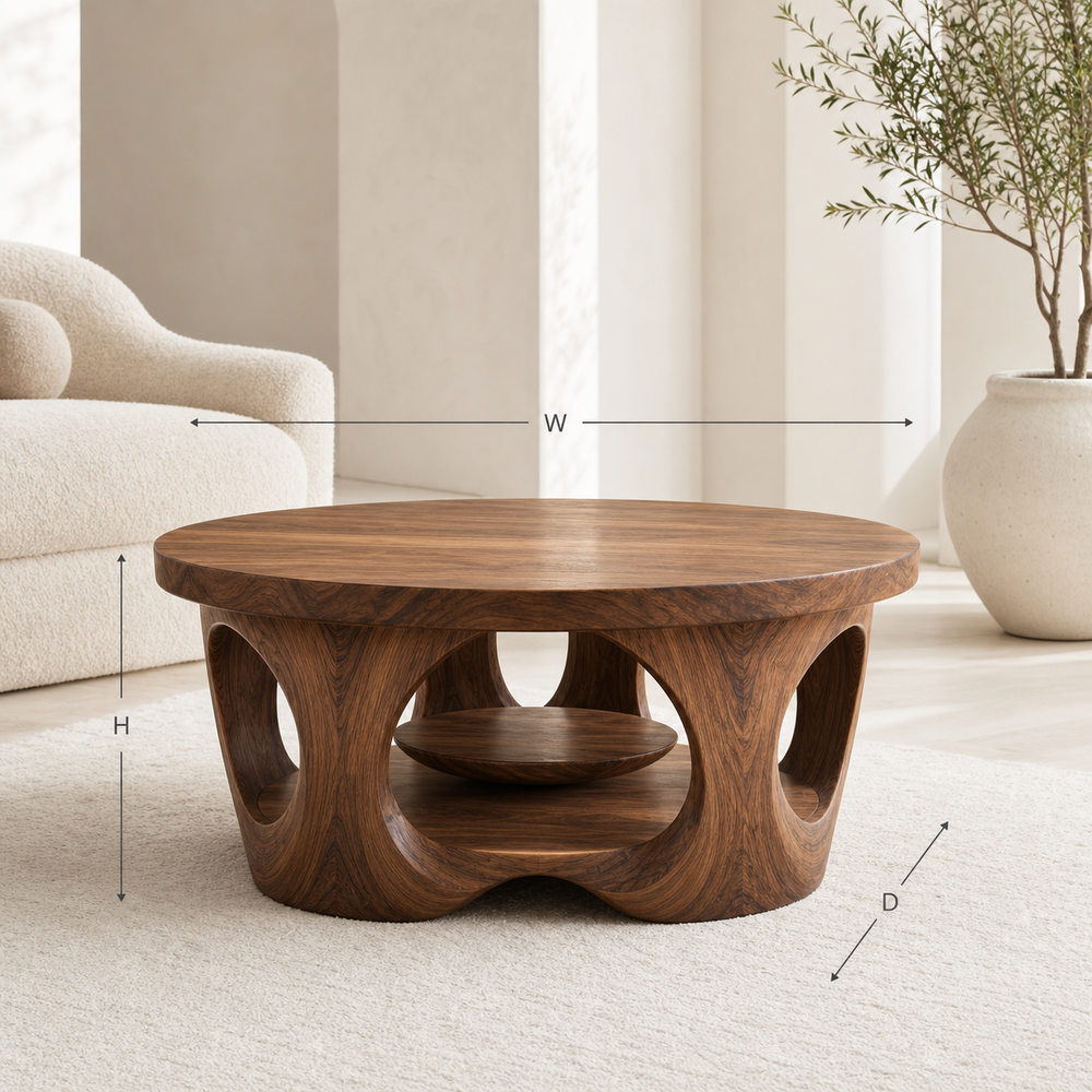 Nolan Organic Round Coffee Table - Design 227 - product image 08