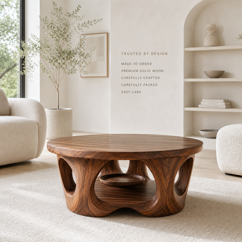 Nolan Organic Round Coffee Table - Design 227 - product image 09