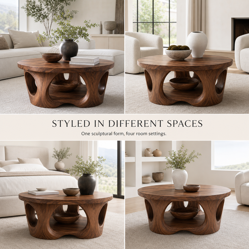 Nolan Organic Round Coffee Table - Design 227 - product image 10