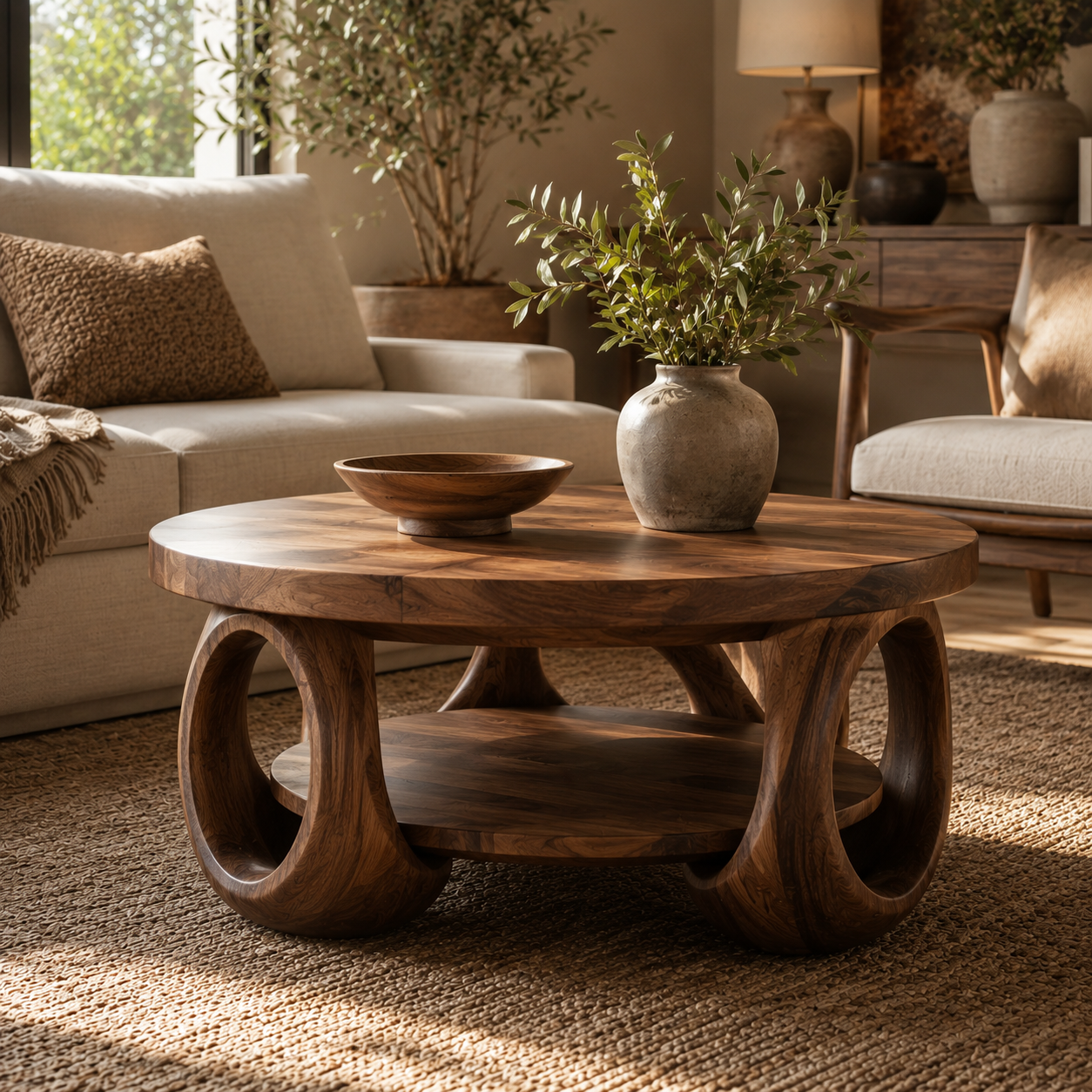 Liora Curved Base Coffee Table - Design 228 - main view