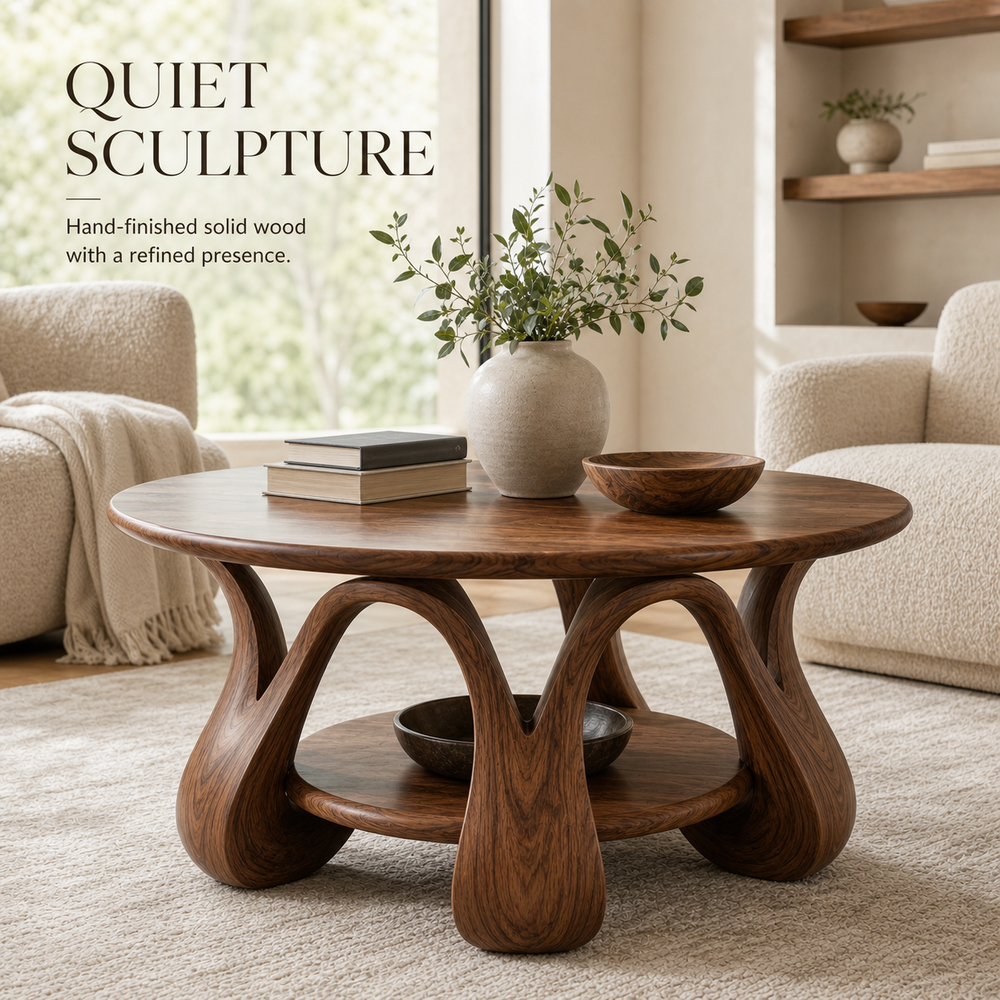 Rowan Sculptural Round Coffee Table - Design 229 - product image 02