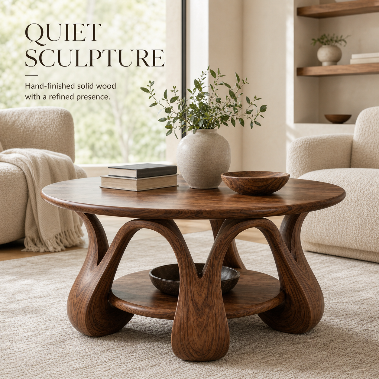Rowan Sculptural Round Coffee Table - Design 229 - product image 02