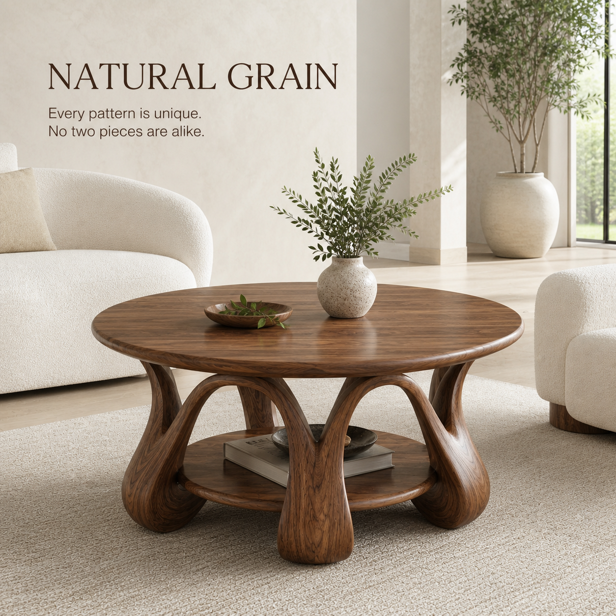 Rowan Sculptural Round Coffee Table - Design 229 - product image 05