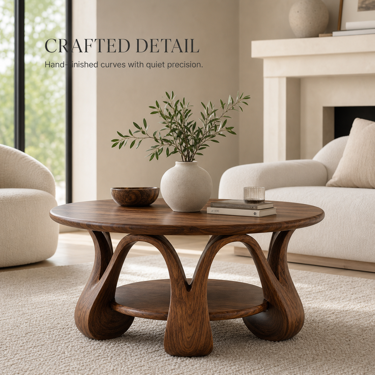 Rowan Sculptural Round Coffee Table - Design 229 - product image 06