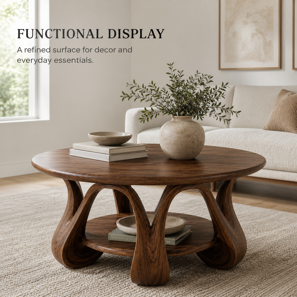 Rowan Sculptural Round Coffee Table - Design 229 - product image 07