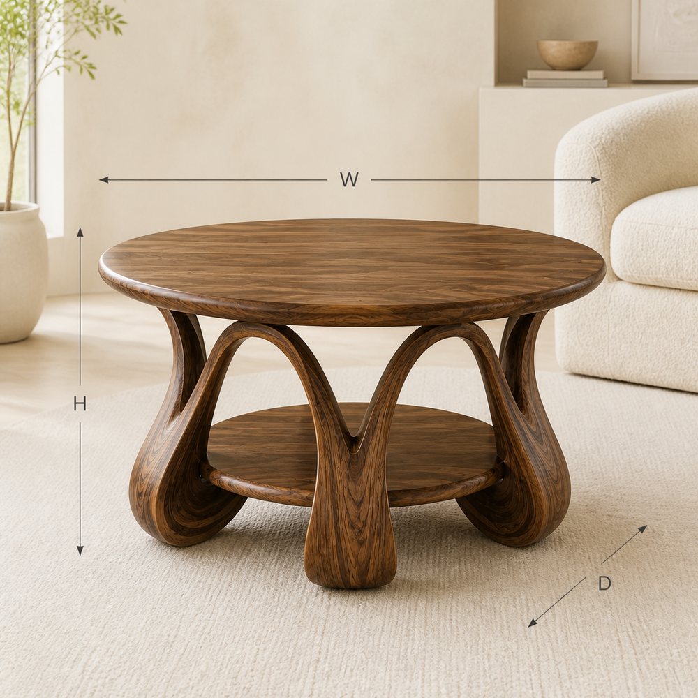 Rowan Sculptural Round Coffee Table - Design 229 - product image 08