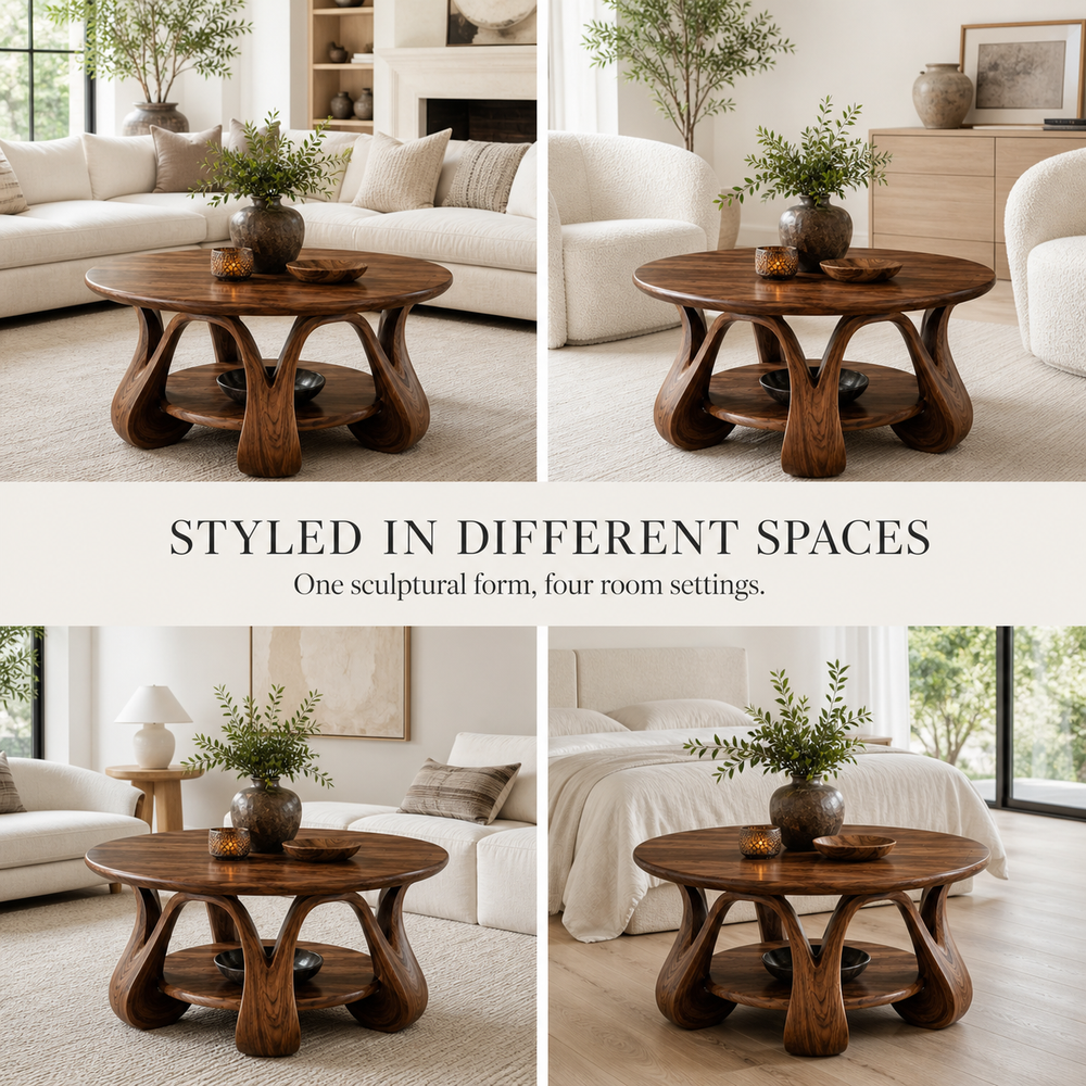 Rowan Sculptural Round Coffee Table - Design 229 - product image 10