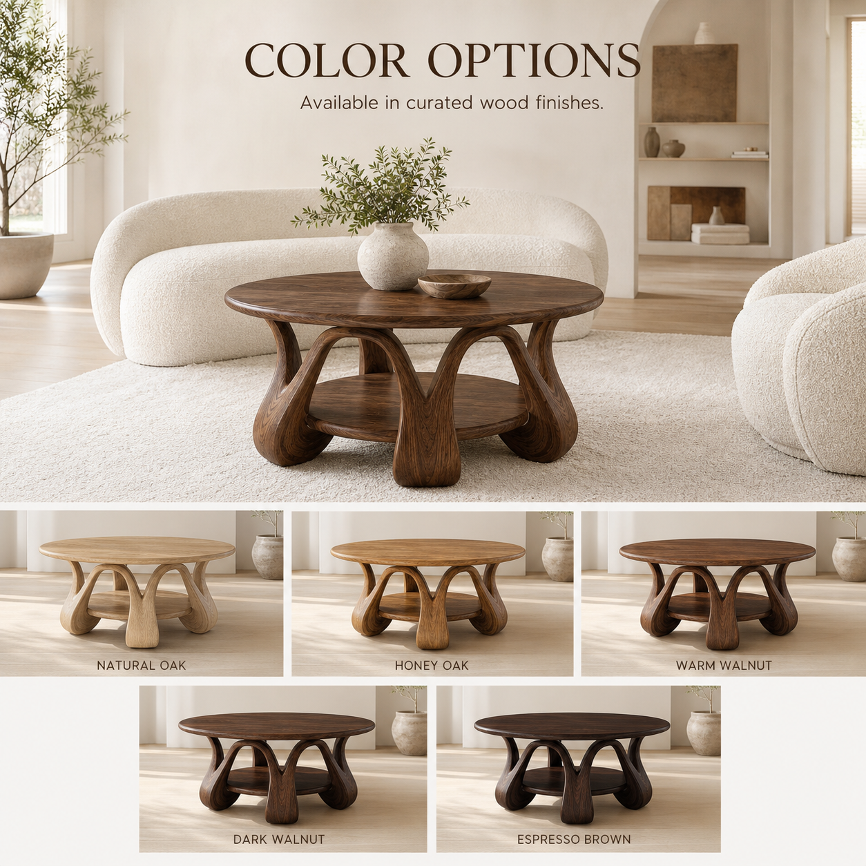 Rowan Sculptural Round Coffee Table - Design 229 - product image 11