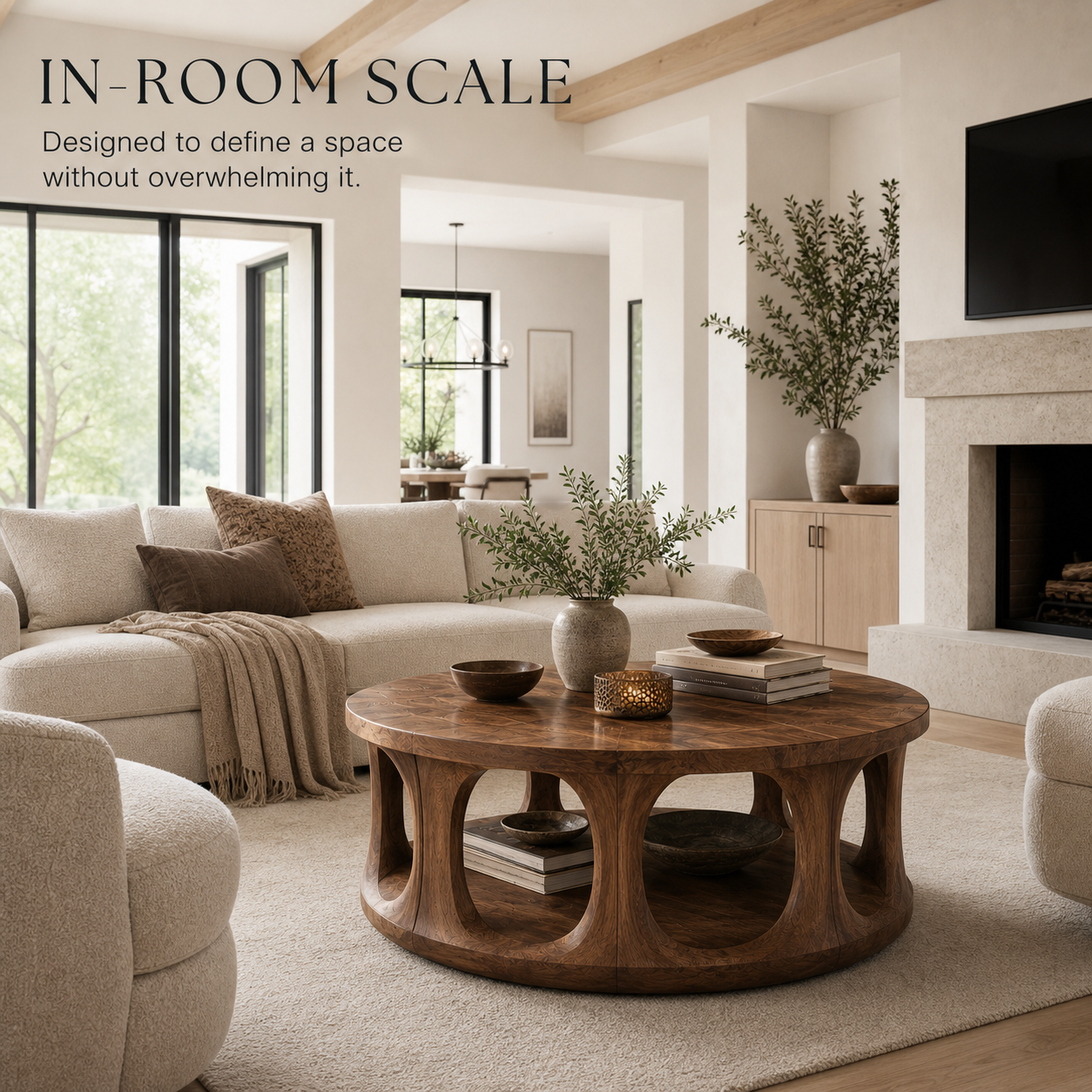 Brielle Organic Round Coffee Table - Design 230 - product image 04
