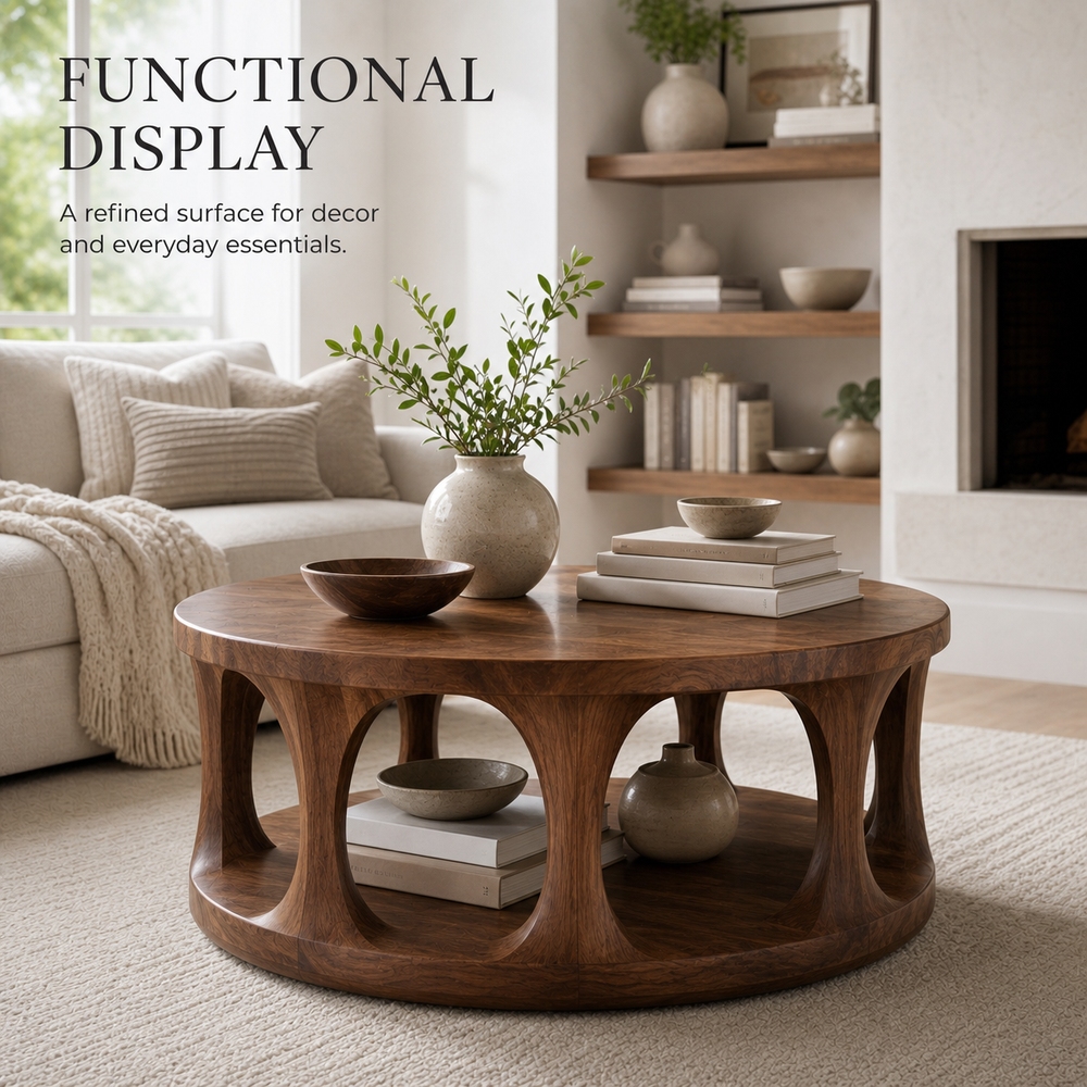 Brielle Organic Round Coffee Table - Design 230 - product image 07