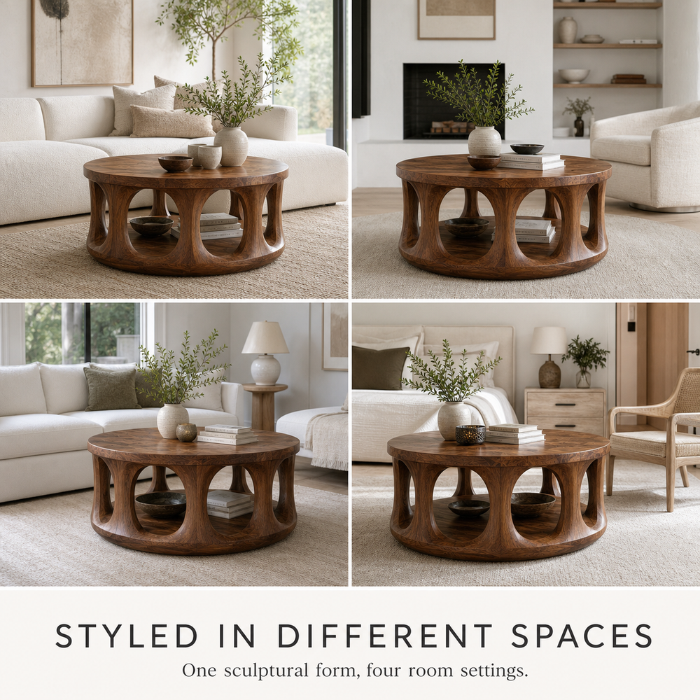 Brielle Organic Round Coffee Table - Design 230 - product image 10