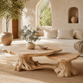 Marin Rounded Wood Coffee Table - Design 232 - main view