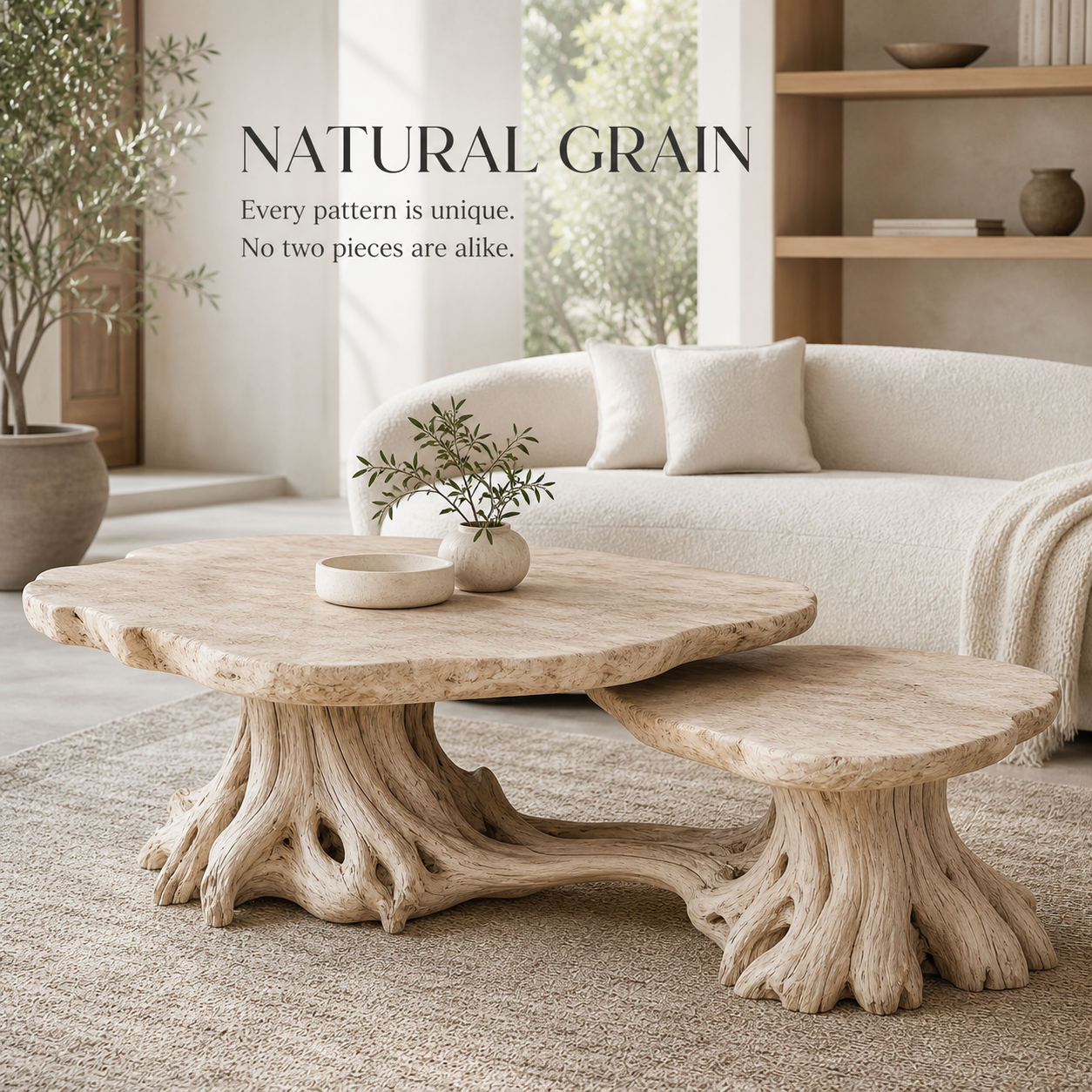 Marin Rounded Wood Coffee Table - Design 232 - product image 05