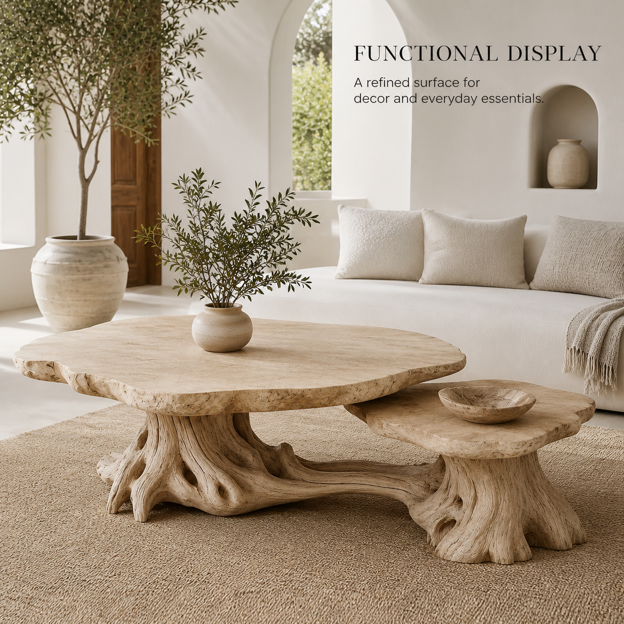 Marin Rounded Wood Coffee Table - Design 232 - product image 07