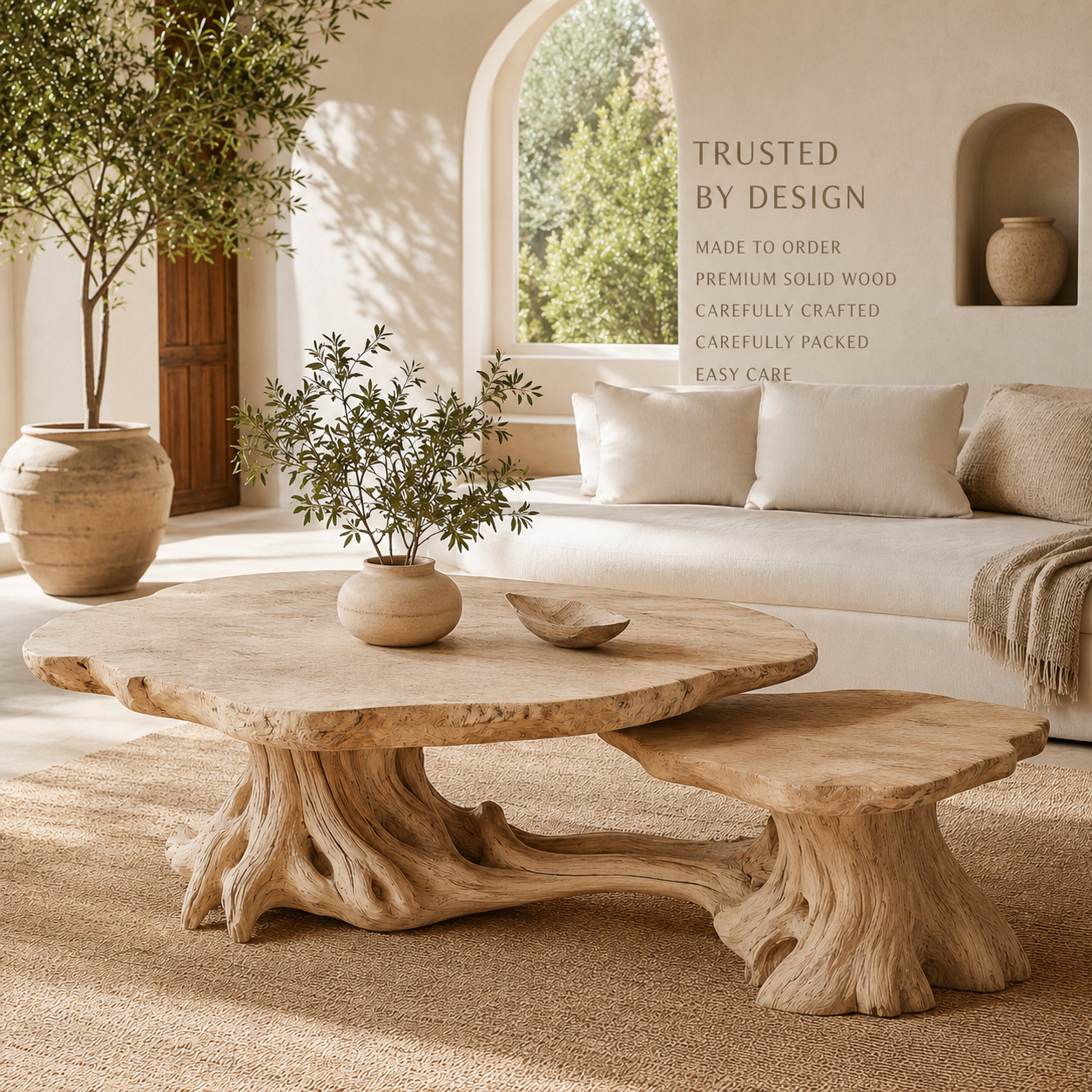 Marin Rounded Wood Coffee Table - Design 232 - product image 09