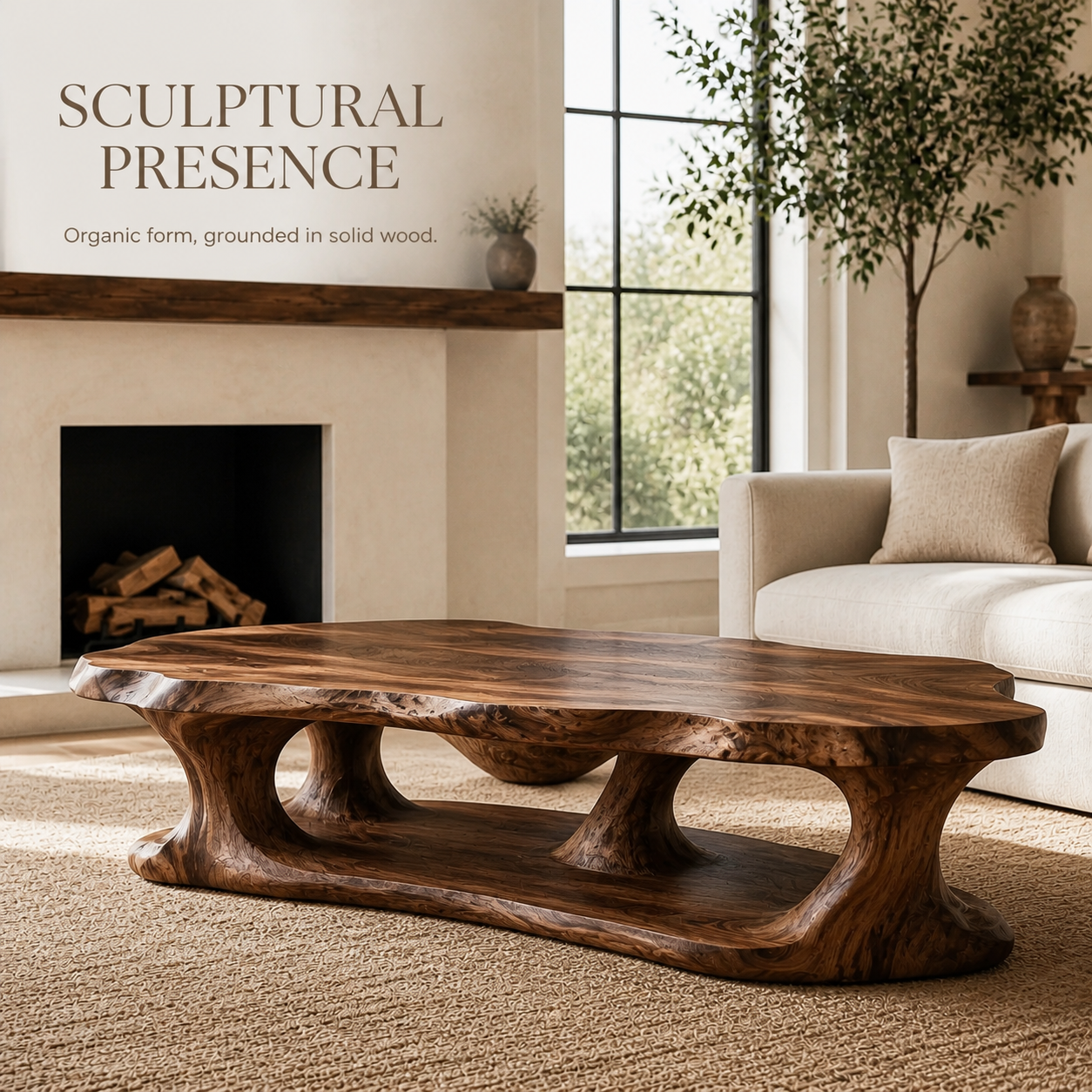 Liora Warm Walnut Coffee Table - Design 238 - product image 03