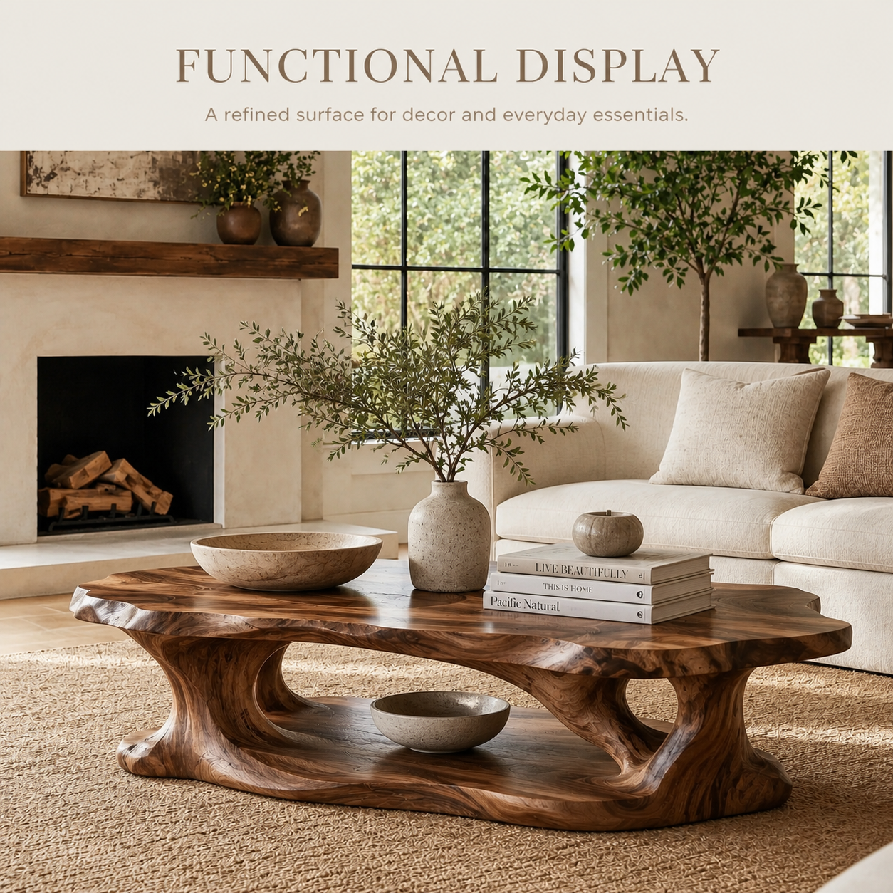 Liora Warm Walnut Coffee Table - Design 238 - product image 07