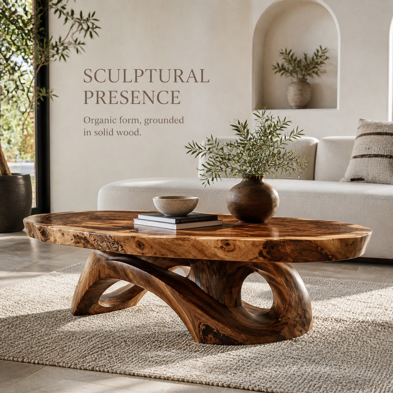 Mira Flow Wood Coffee Table - Design 244 - product image 03