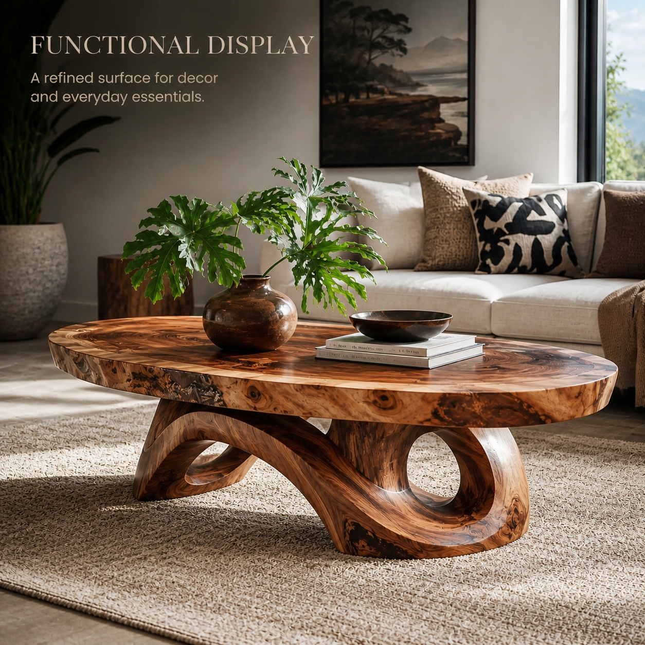 Mira Flow Wood Coffee Table - Design 244 - product image 07