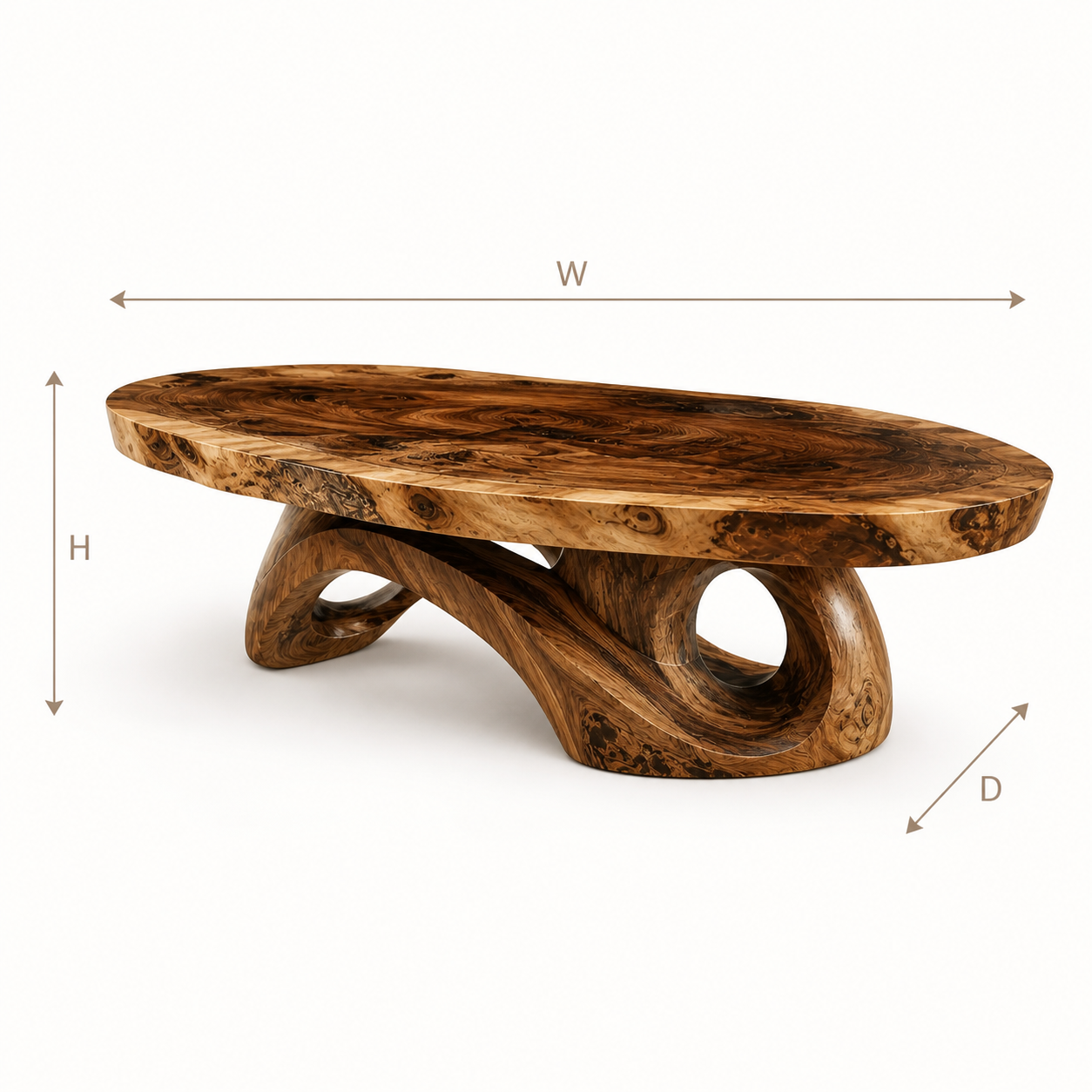 Mira Flow Wood Coffee Table - Design 244 - product image 08