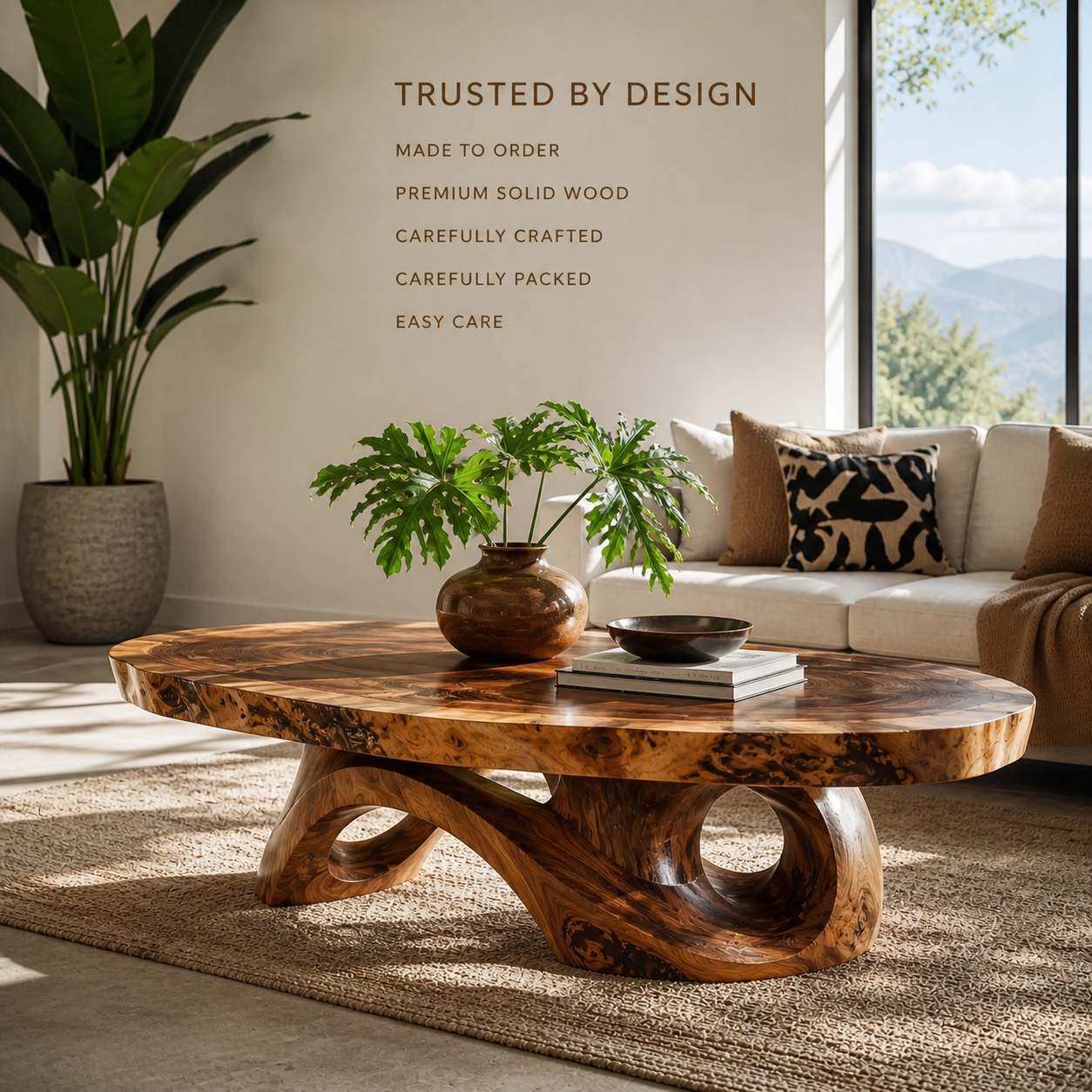 Mira Flow Wood Coffee Table - Design 244 - product image 09