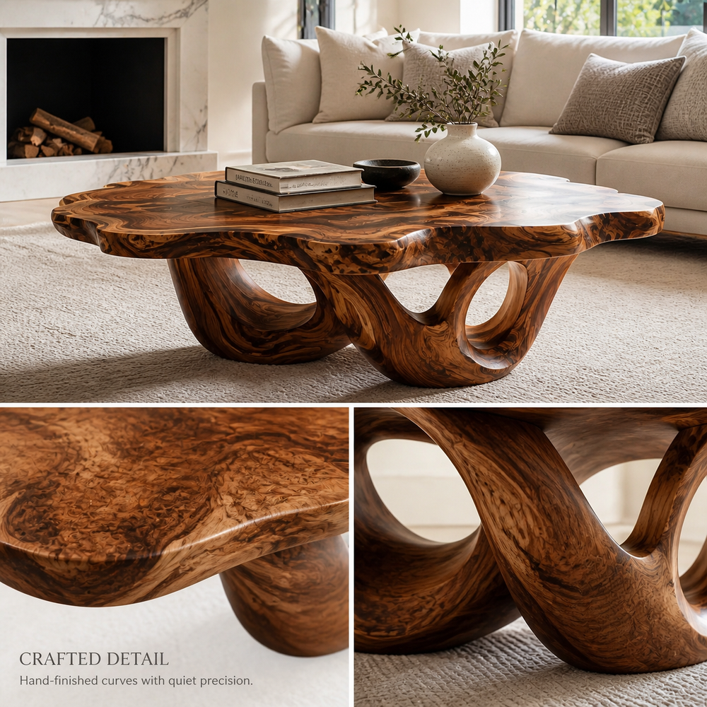 Celine Warm Modern Coffee Table - Design 248 - product image 06