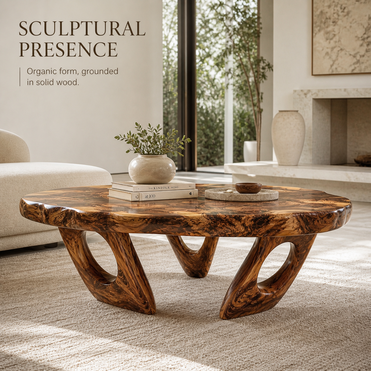 Alden Curved Wood Coffee Table - Design 249 - product image 03