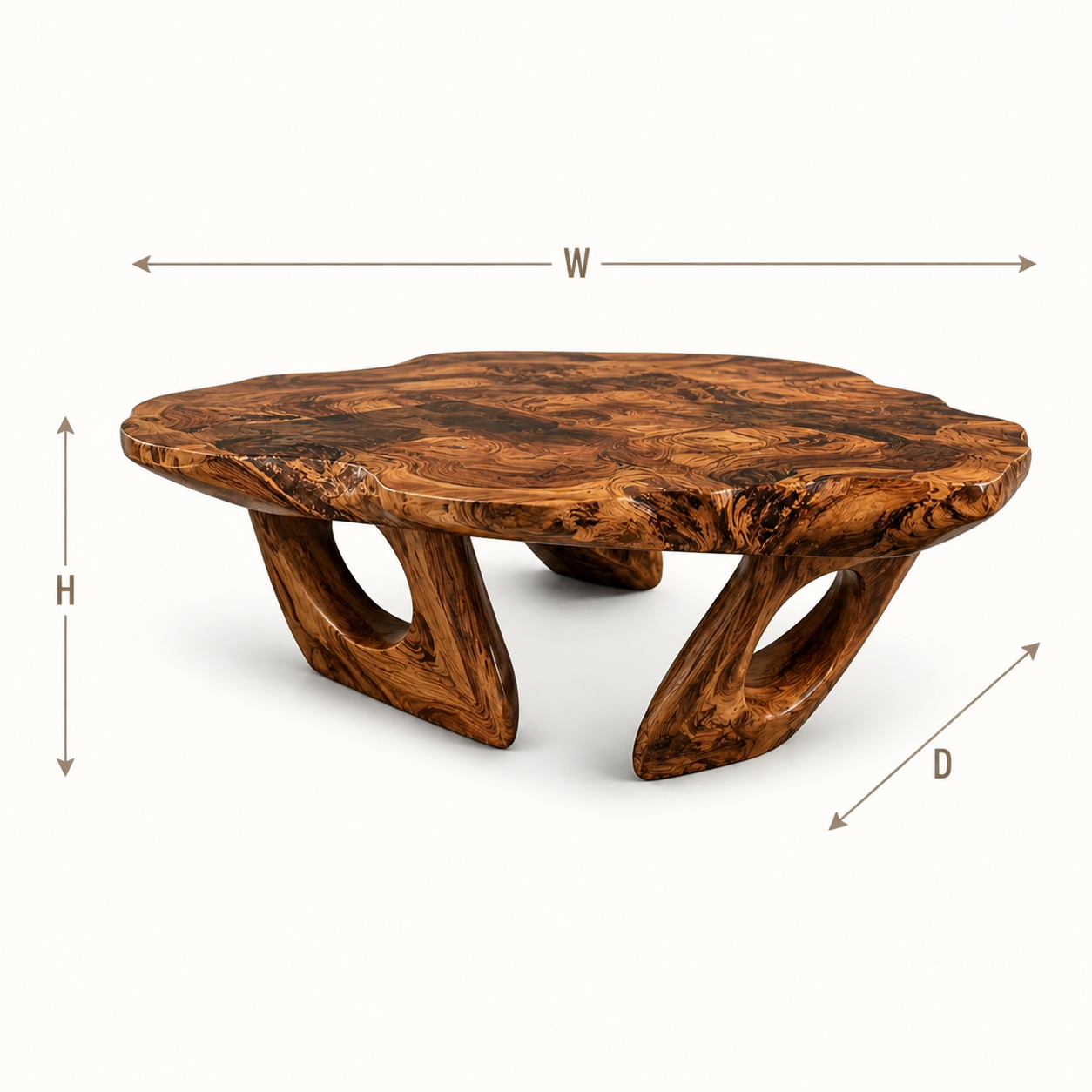 Alden Curved Wood Coffee Table - Design 249 - product image 08