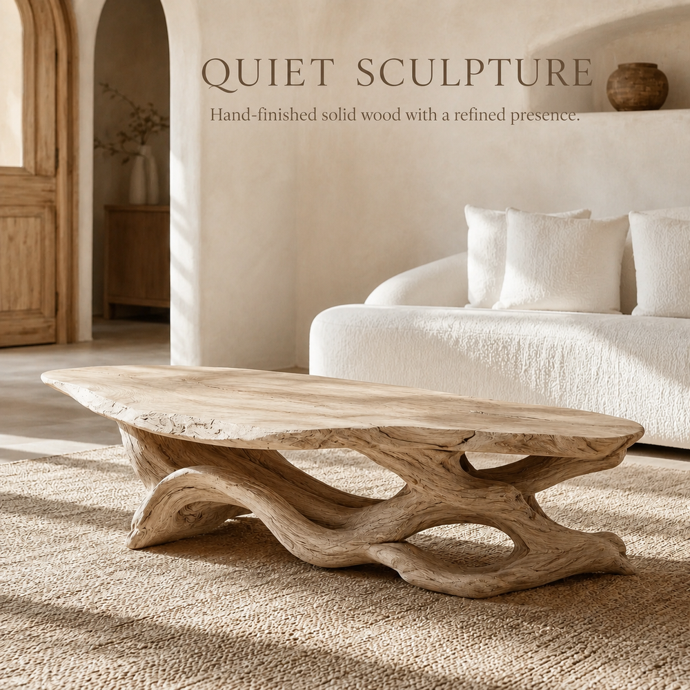 Marin Rounded Wood Coffee Table - Design 253 - product image 02