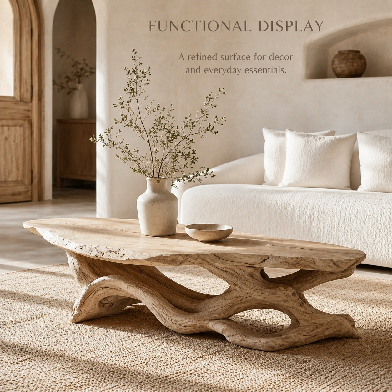 Marin Rounded Wood Coffee Table - Design 253 - product image 07