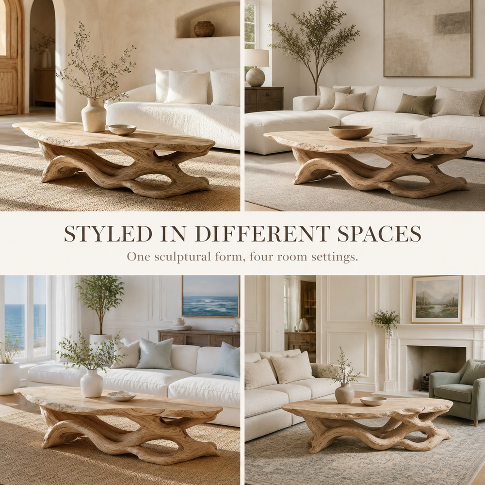 Marin Rounded Wood Coffee Table - Design 253 - product image 10