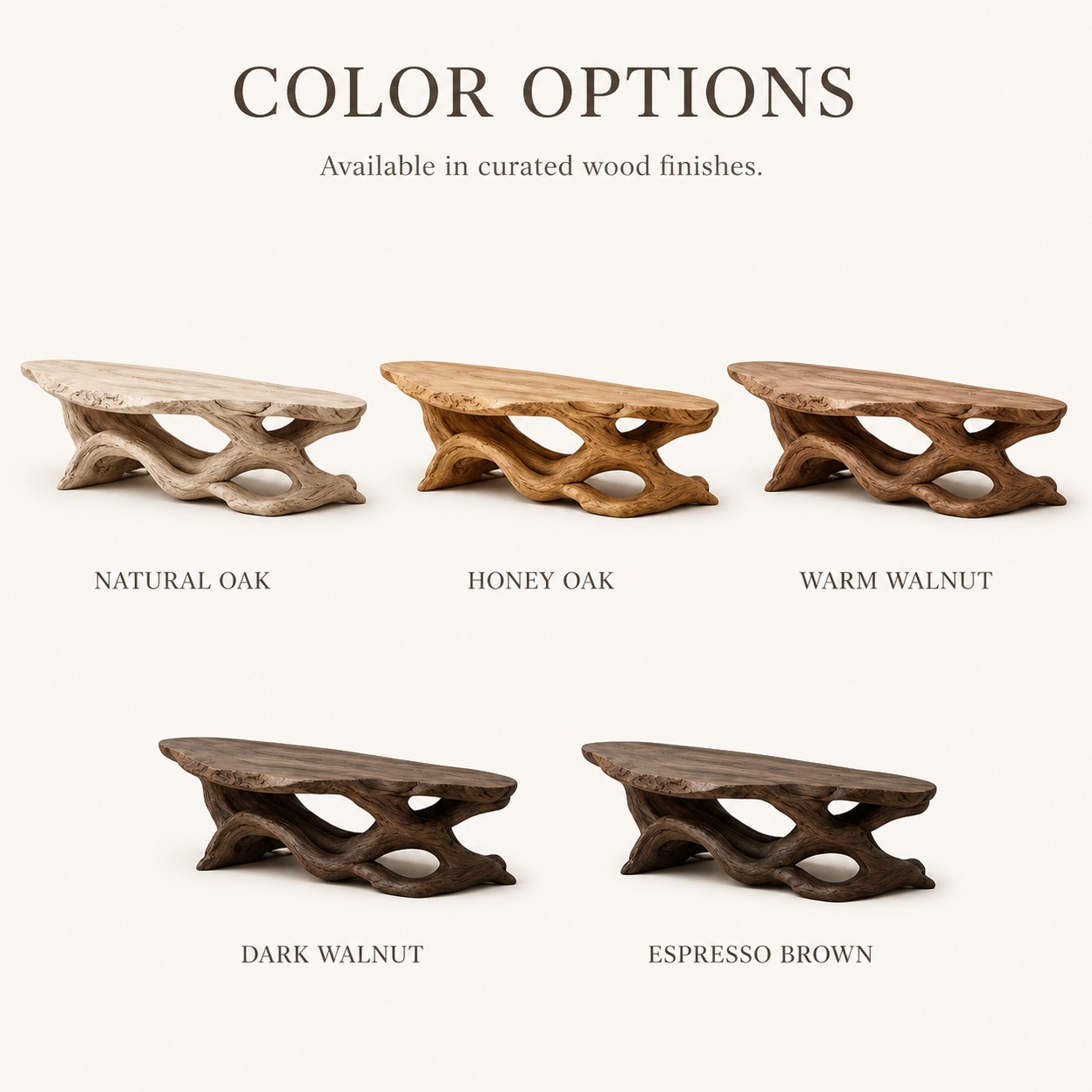 Marin Rounded Wood Coffee Table - Design 253 - product image 11