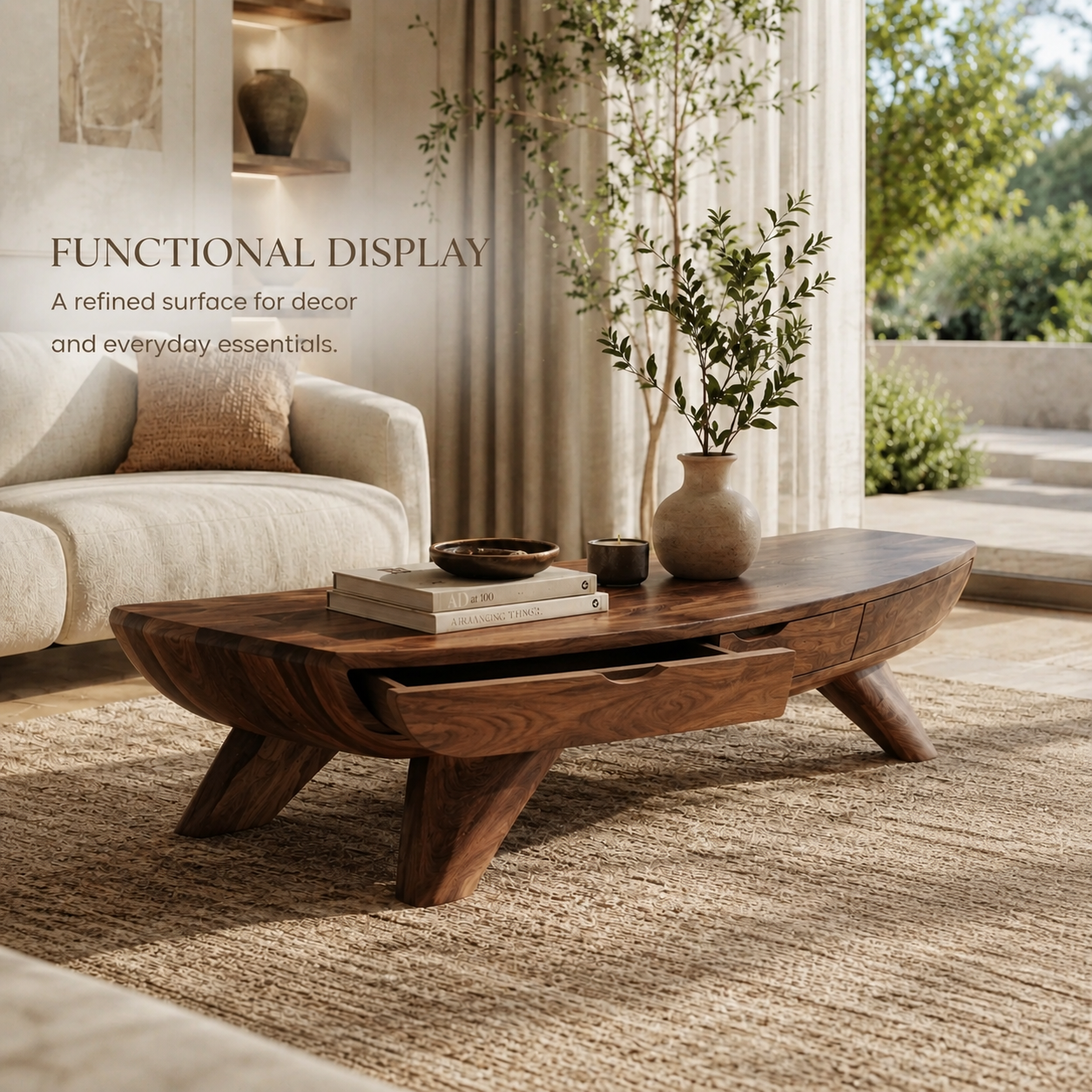 Nolan Arc Living Room Coffee Table - Design 258 - product image 07