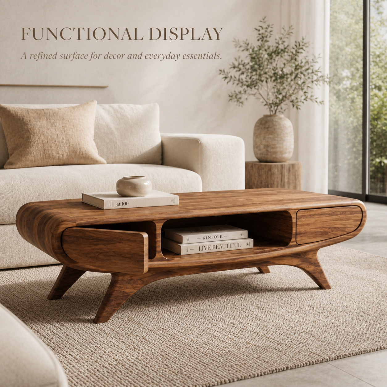 Brielle Sculpted Coffee Table - Design 261 - product image 07