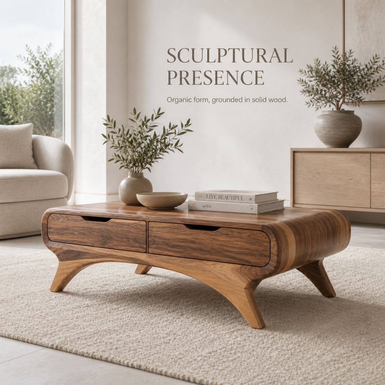 Orin Organic Modern Coffee Table - Design 262 - product image 03