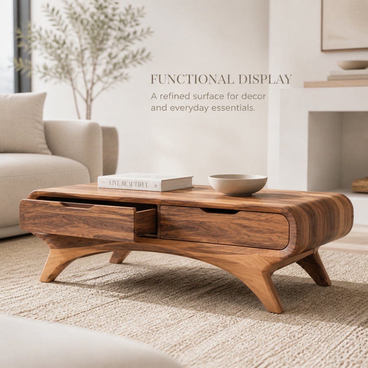 Orin Organic Modern Coffee Table - Design 262 - product image 07