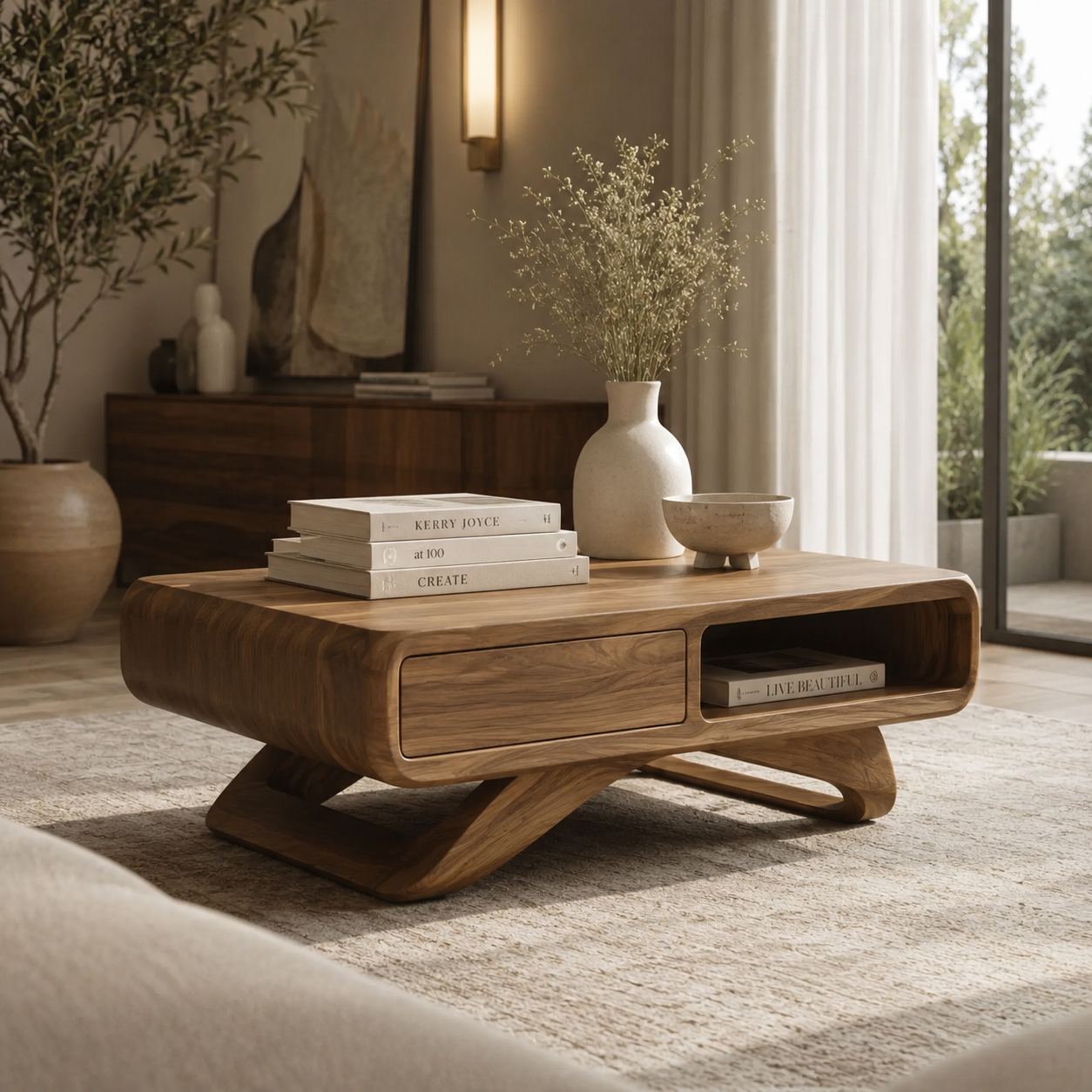 Selene Rounded Lounge Coffee Table - Design 263 - main view