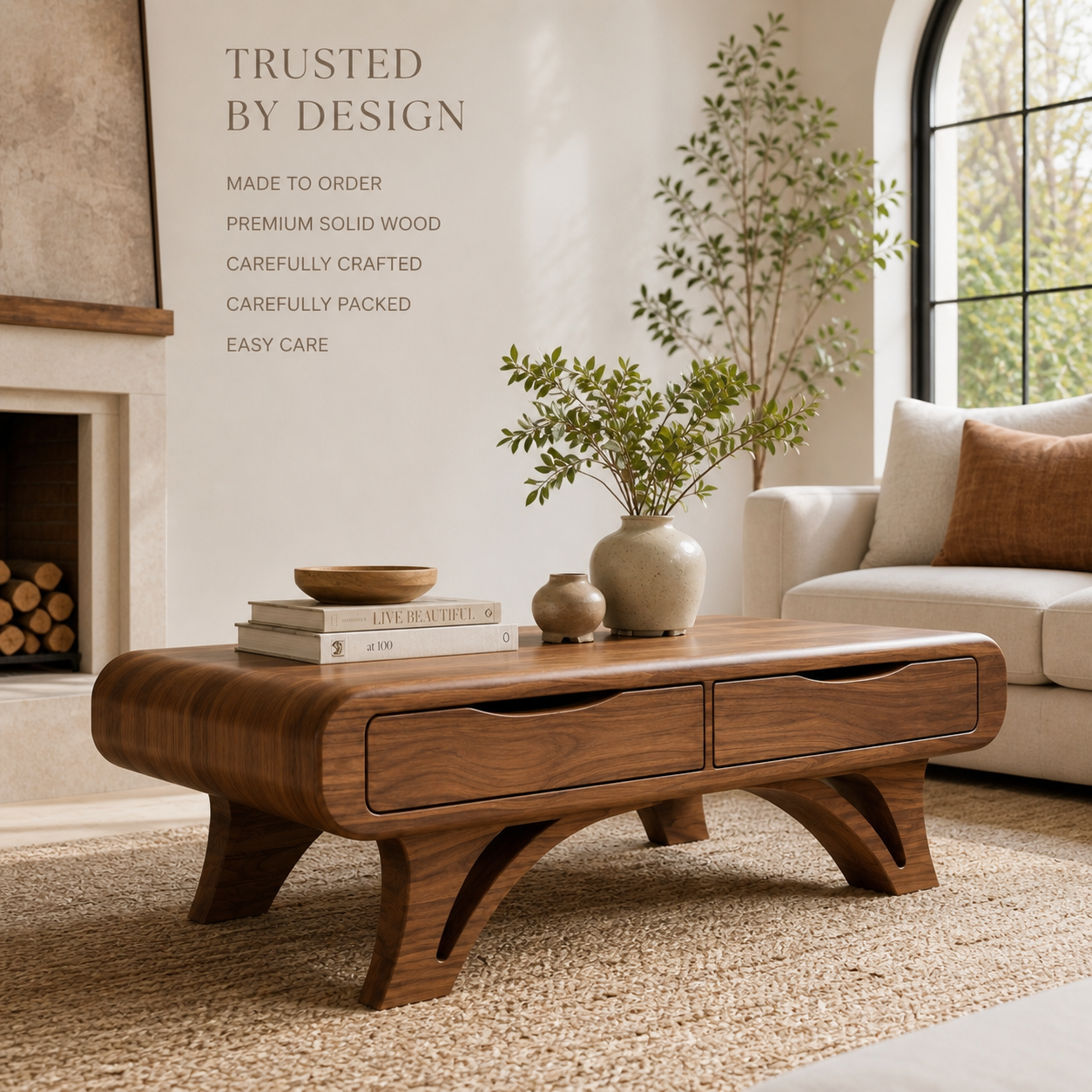Talia Soft Edge Coffee Table - Design 266 - product image 09