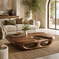 Alden Curved Wood Coffee Table - Design 270 - main view