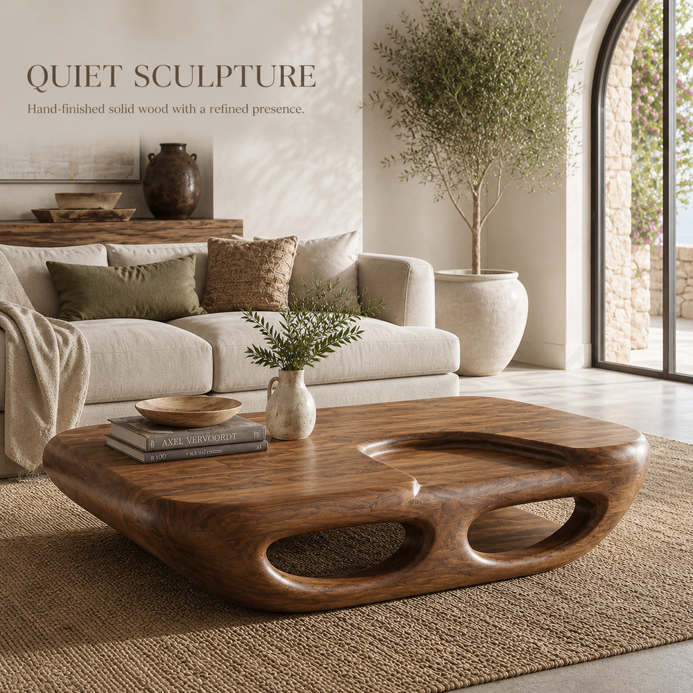 Alden Curved Wood Coffee Table - Design 270 - product image 02