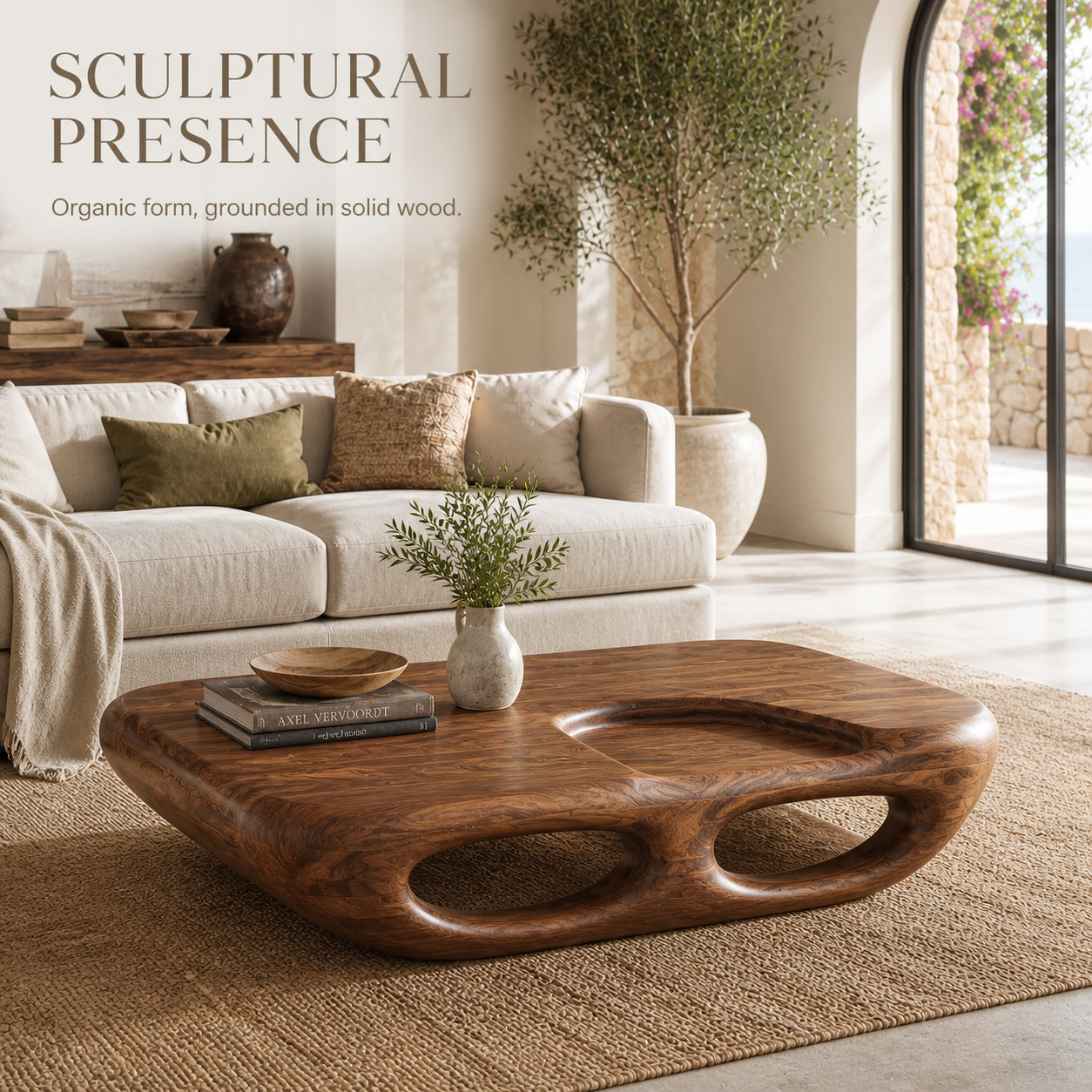 Alden Curved Wood Coffee Table - Design 270 - product image 03