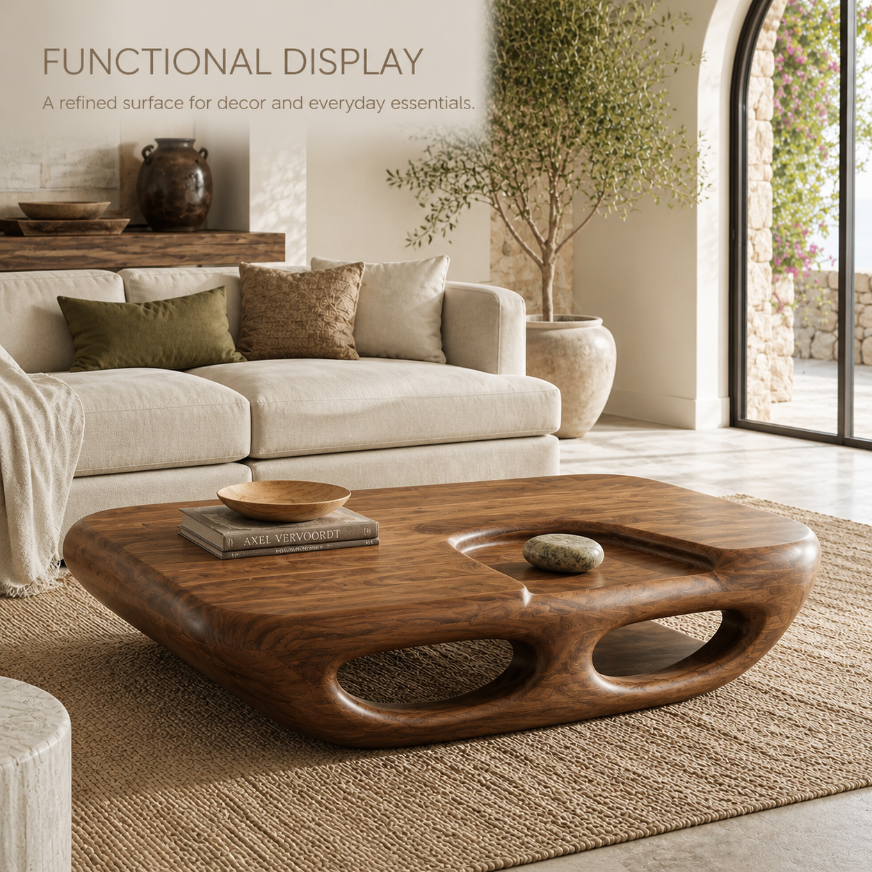 Alden Curved Wood Coffee Table - Design 270 - product image 07