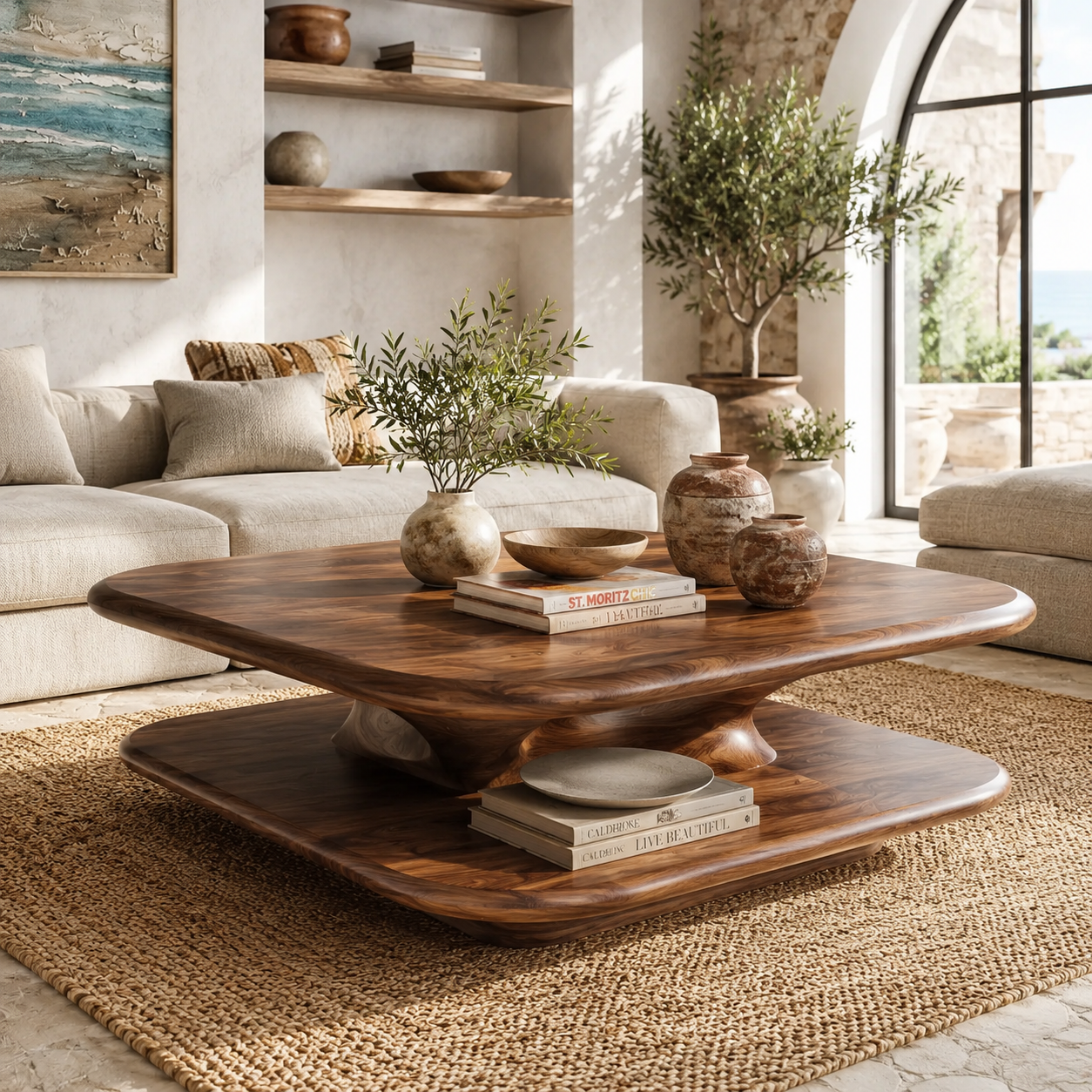 Aurelle Sculptural Coffee Table - Design 272 - main view