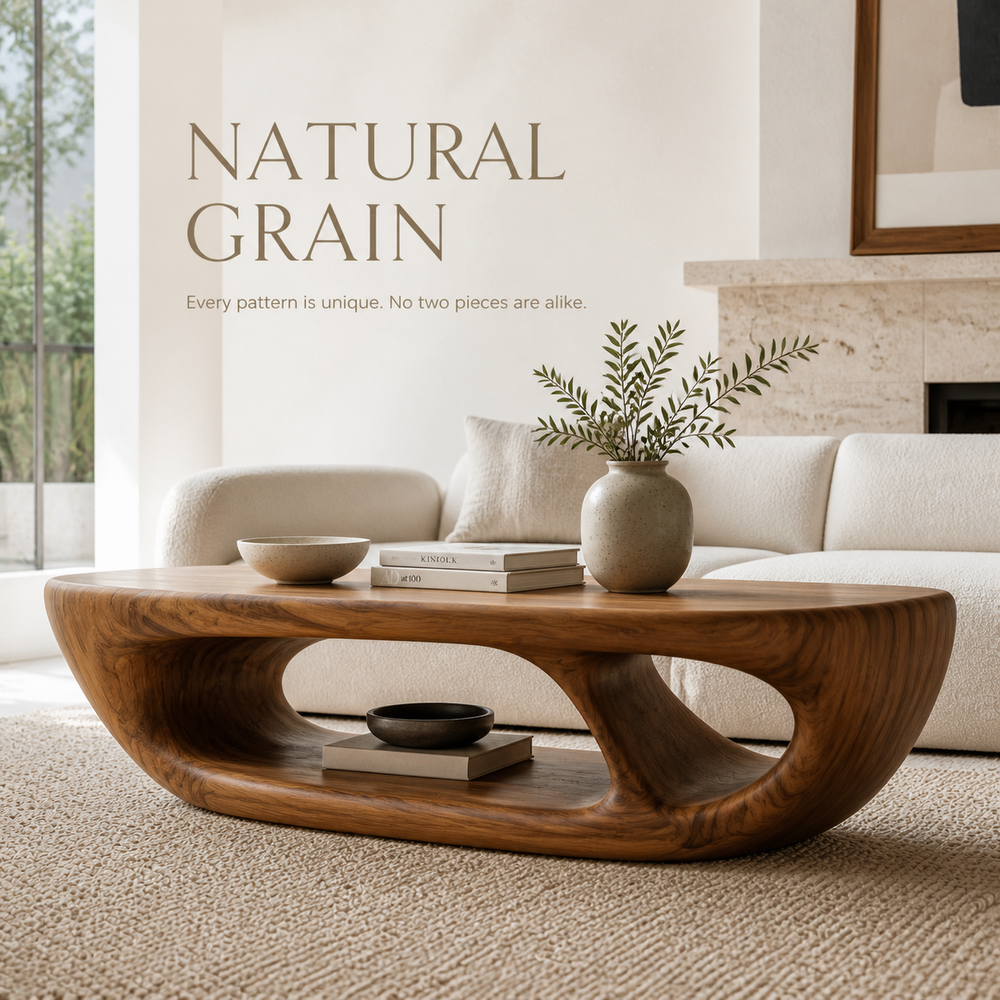 Marin Rounded Wood Coffee Table - Design 274 - product image 05