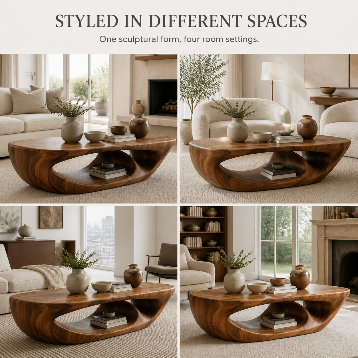Marin Rounded Wood Coffee Table - Design 274 - product image 10