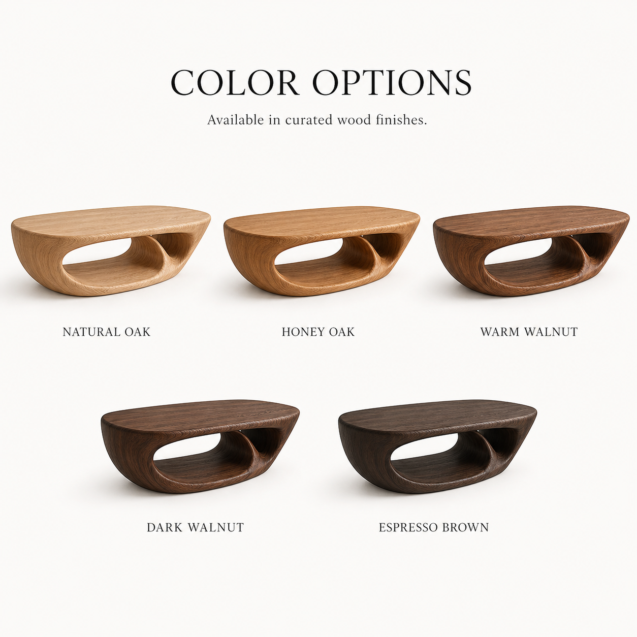 Marin Rounded Wood Coffee Table - Design 274 - product image 11