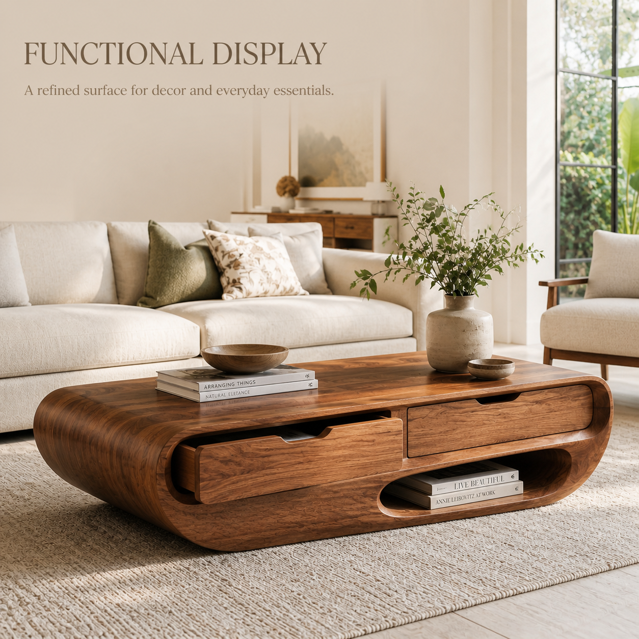 Liora Warm Walnut Coffee Table - Design 280 - product image 07